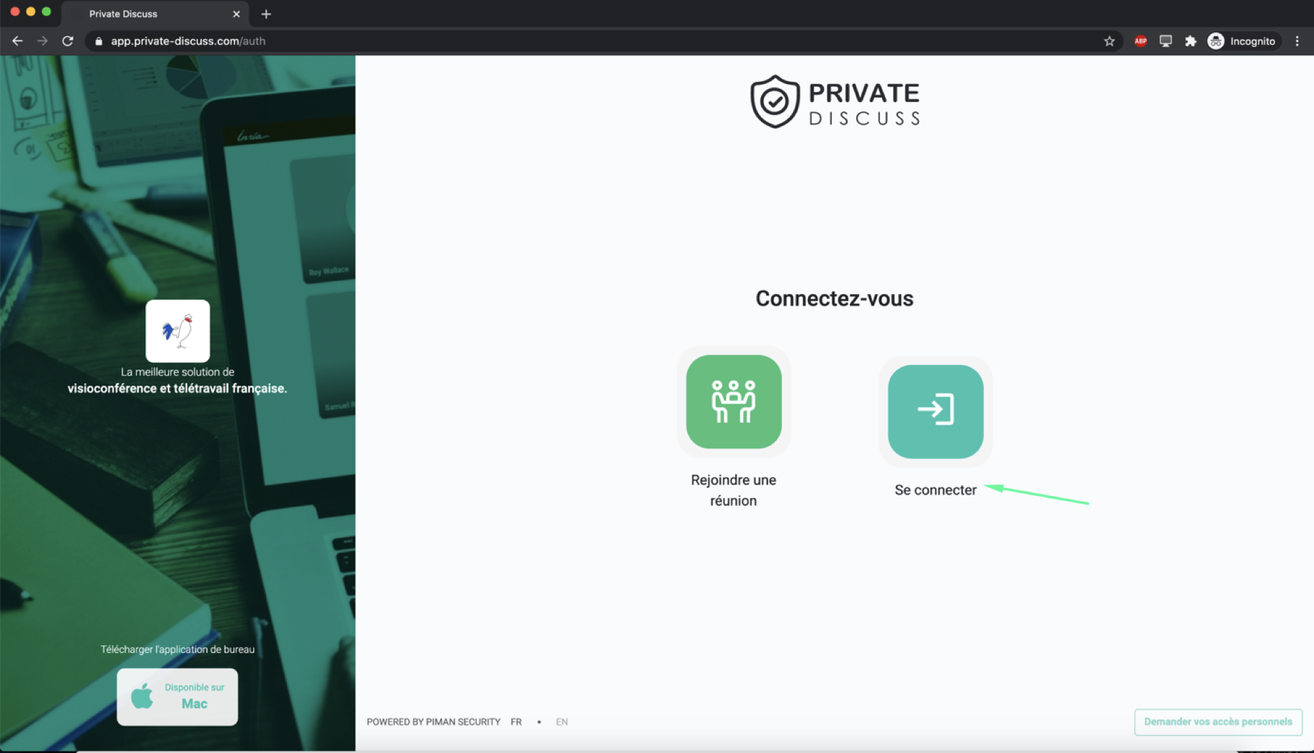 Application download for Windows/MacOs Private Discuss