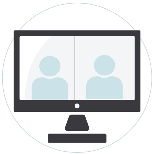 <strong>Videoconferencing</strong><br> <span> up to 1 000 participants</span>